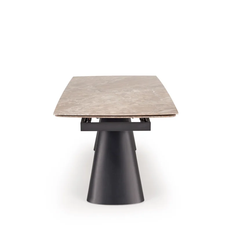 Extendable Dining Table VINCE ceramic marble effect 180(220/260)x90cm