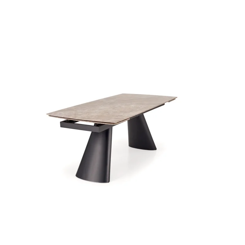 Extendable Dining Table VINCE ceramic marble effect 180(220/260)x90cm