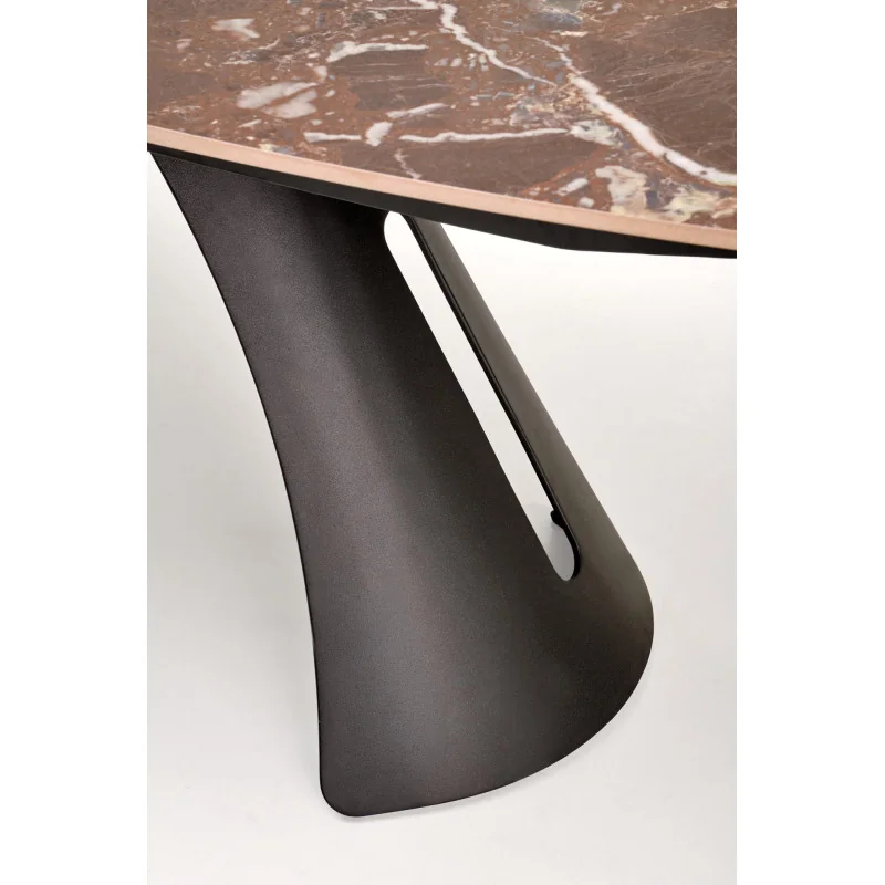 Extendable Dining Table MARVIN ceramic marble effect 180(220/260)x95cm