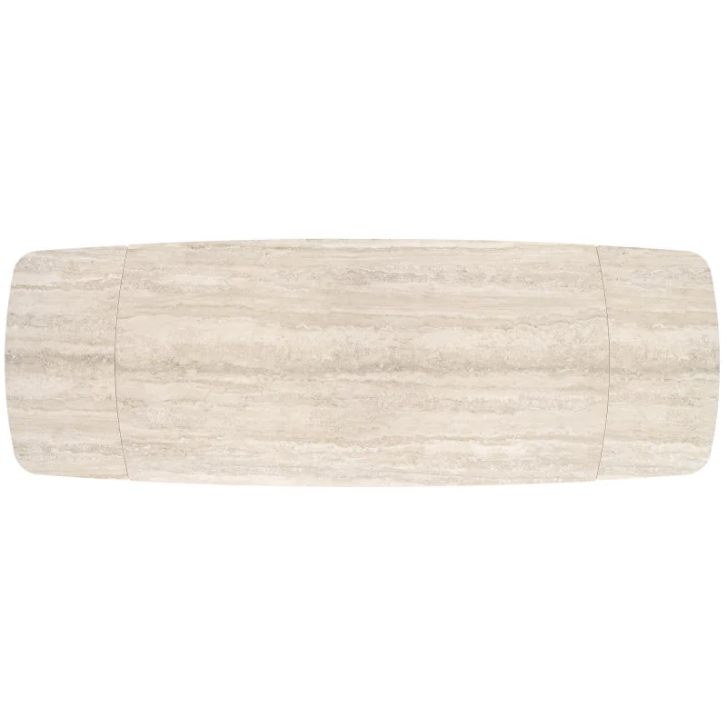 Extendable Dining Table VITRUS ceramic TRAVERTIN top 180(220/260)x90cm