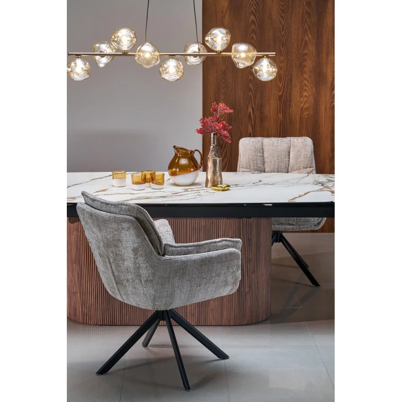 Extendable Dining Table FLAVOR ceramic mat top 200(250/300)x100cm