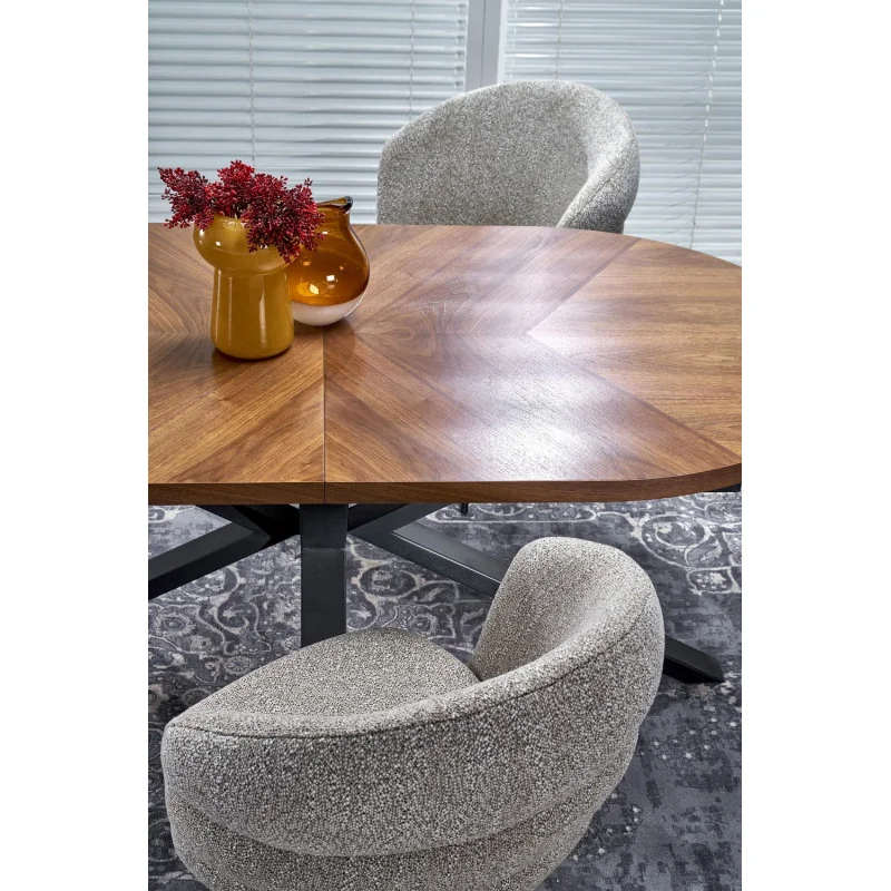 Swivel Chair Sonia light grey with black frame 47 x 45 x 85cm