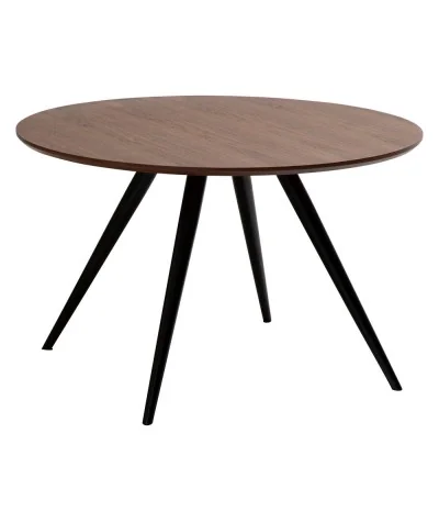 Round dining table Eclipse walnut color by Morten Georgsen ⌀120cm