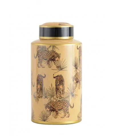 Deco Jar Leopard 40cm
