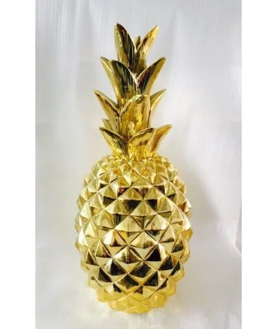 Διακοσμητικό Pineapple glossy gold