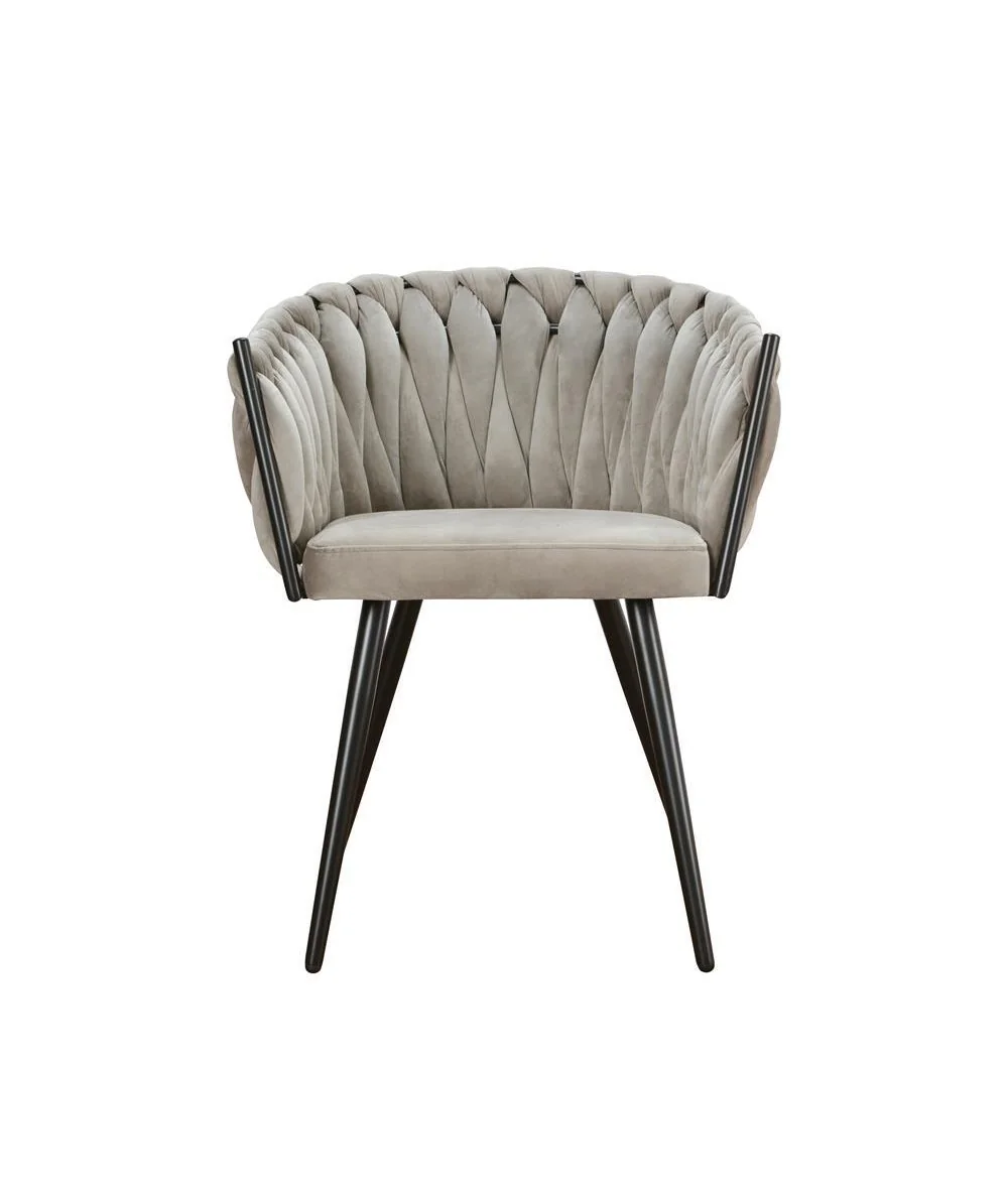 Chair with arms Larissa black frame with your's choice fabric 63x55x80