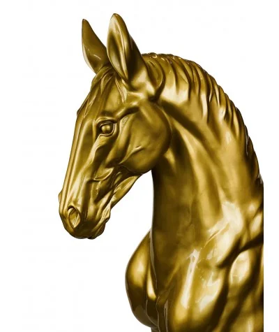 Floor Deco figurine Cheval gold 50 x 70 x 180cm