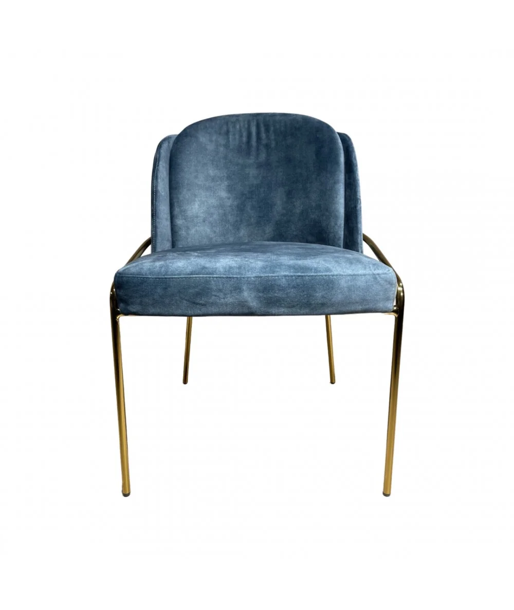 Chair Aster Gold frame with fabric of your choice 56 x 52 x 82cm