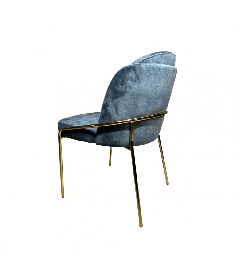 Chair Aster Gold frame with fabric of your choice 56 x 52 x 82cm