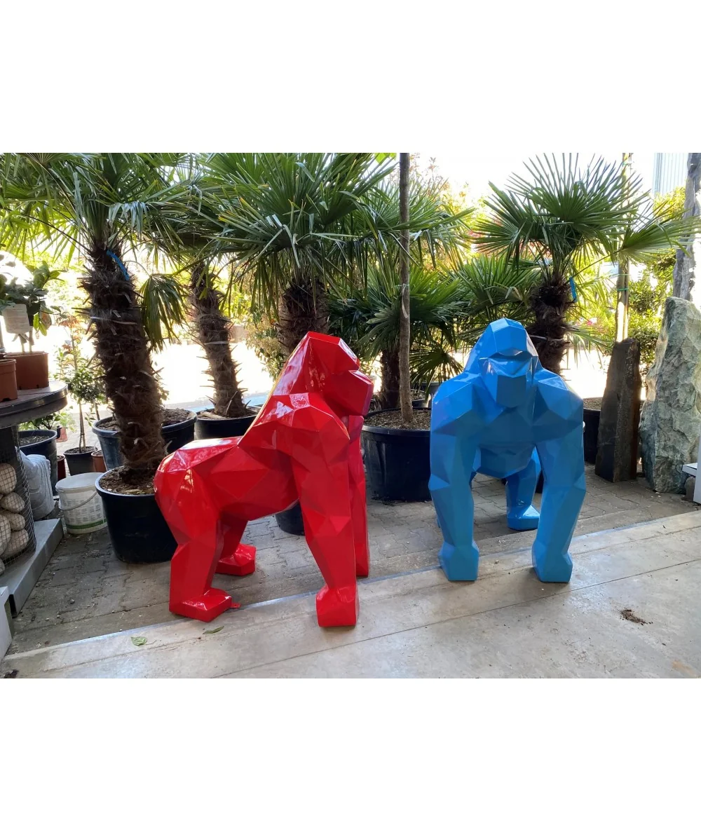 Διακοσμηικό γλυπτό δαπέδου Gorilla Origami 100 x 120 x 133cm
