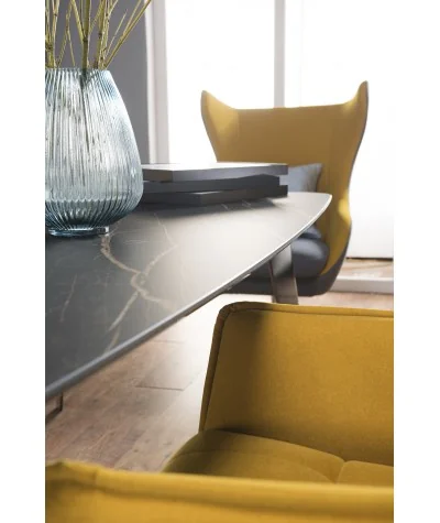 Dining table Basserto Quartz stone 180x100 200x106 220x110 240x114cm