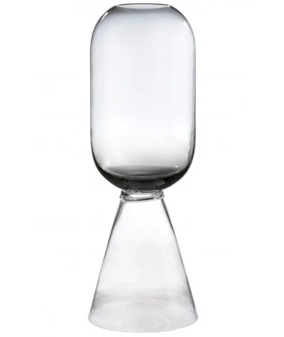 Βάζο δαπέδου Luxo φιμέ γυαλί Ø26 x 81cm