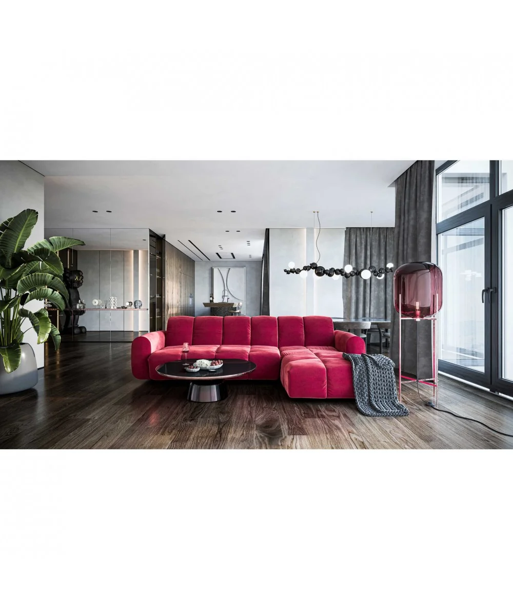 Corner sofa modular Bullet recliner & adjustable headrests 295x200cm
