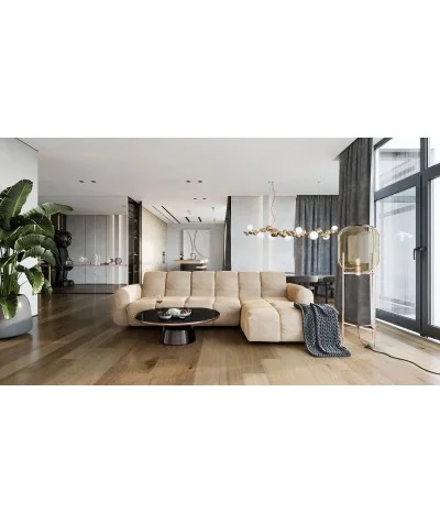 Corner sofa modular Bullet recliner & adjustable headrests 295x200cm