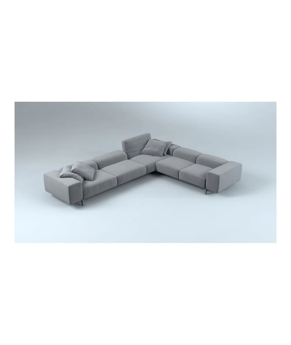 Corner sofa modular Francis adjustable headrests 300x230-260 & 330x280