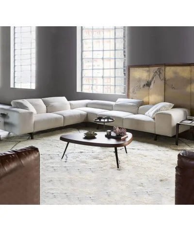 Corner sofa modular Francis adjustable headrests 300x230-260 & 330x280