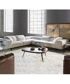 Corner sofa modular Francis adjustable headrests 300x230-260 & 330x280