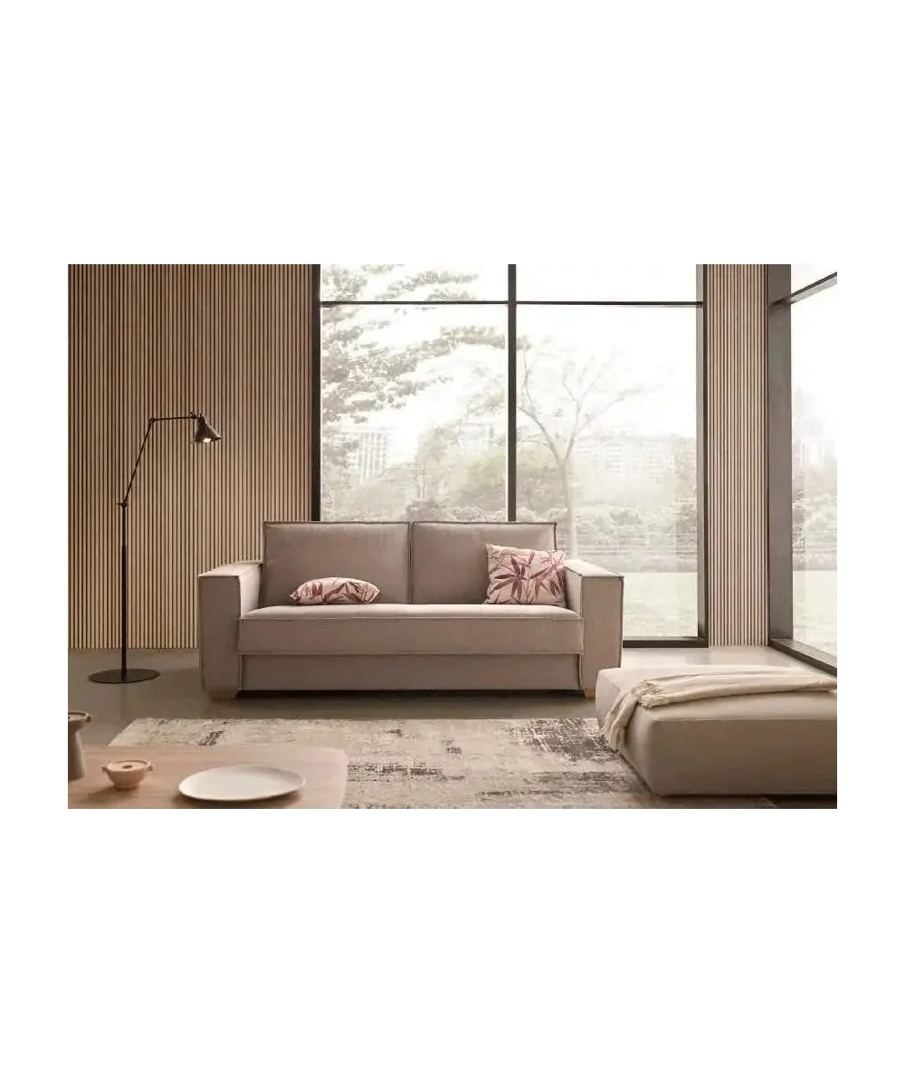 Sofa bed Marco fabric of your choice with matress 120-140-160 x 200cm