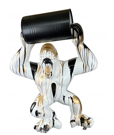 Διακοσμητικό γλυπτό δαπέδου King Kong white XL 110 x 50 x 130cm