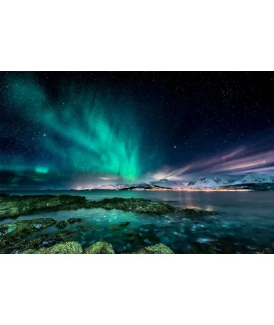 Wall Glass Picture Aurora 120 x 80cm
