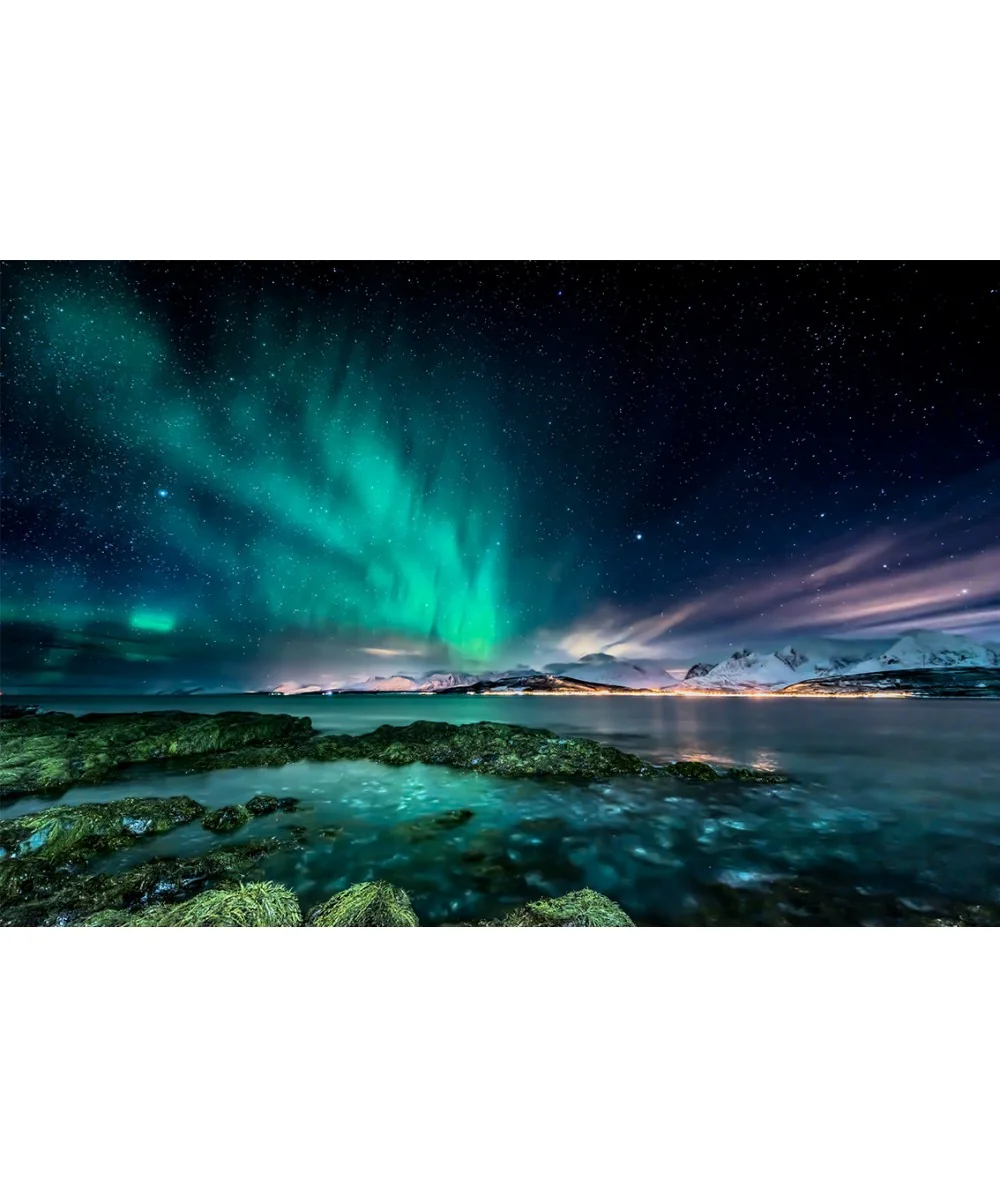Wall Glass Picture Aurora 120 x 80cm