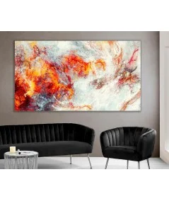 Wall Glass Picture Red marble 180 x 100cm