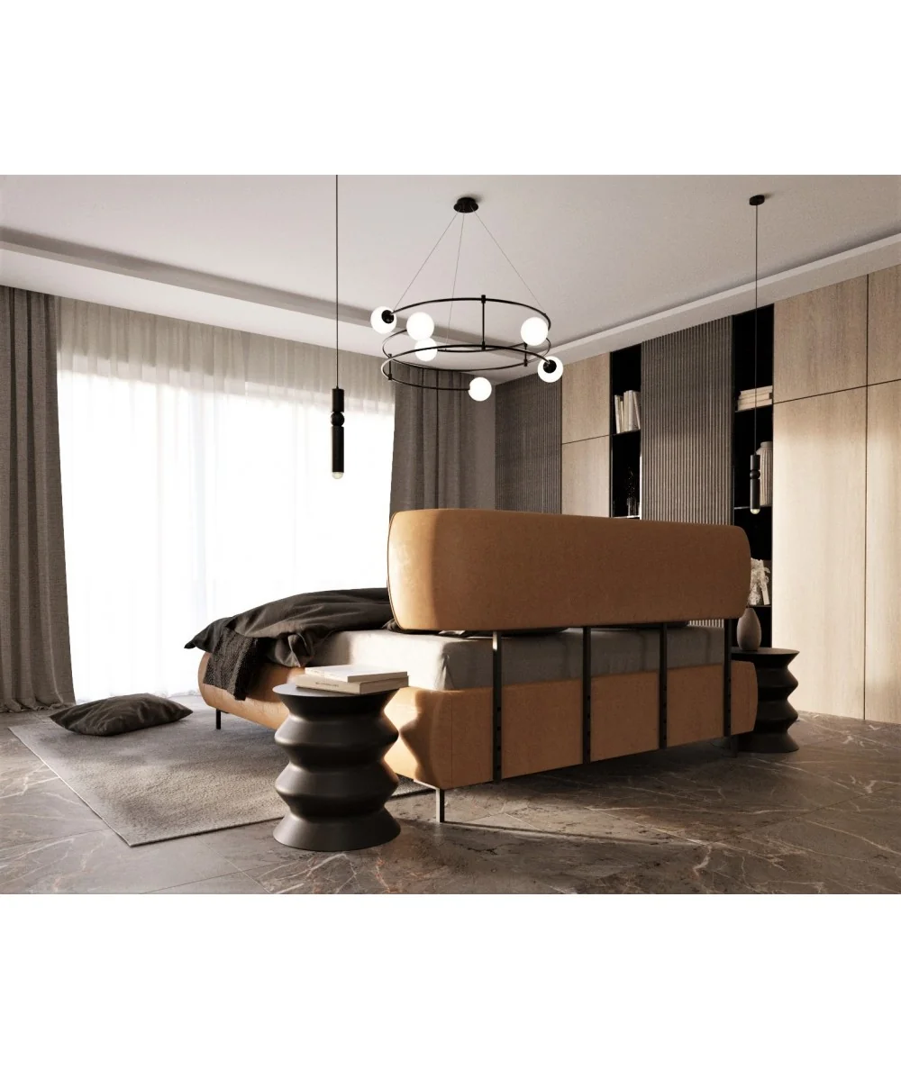Bed Ovalo with fabric of your choice for mattress 160 - 180 x 200cm