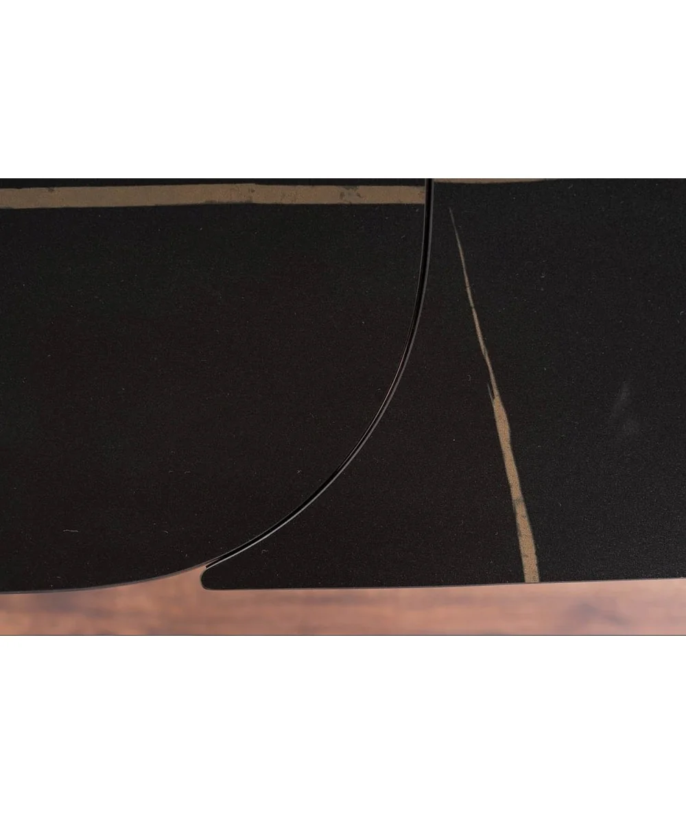 Extendable dining table Infinity ceramic black top 160(200/240)x95cm
