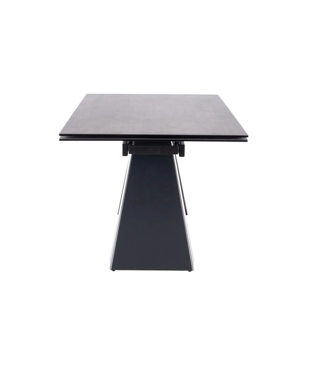 Extendable Dining Table Salvadore ceramic grey top 180(220/260)x90cm