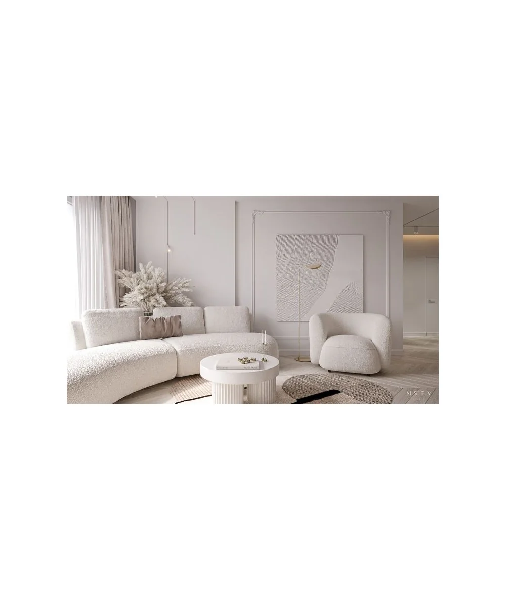 Swivel Armchair Domani by E. Marti in fabric of your choice 105x92cm
