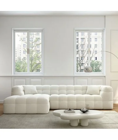 Corner sofa modular Michellin by Aric with recliner 270-300-330x170cm