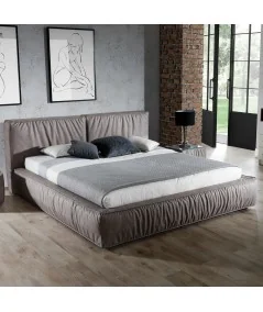 Bed Bolsena with storage fabric of your choice mattress 160-180x200cm