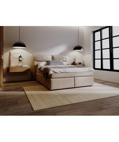Bed Lizbona Box spring fabric of your choice with mattress 160-180x200