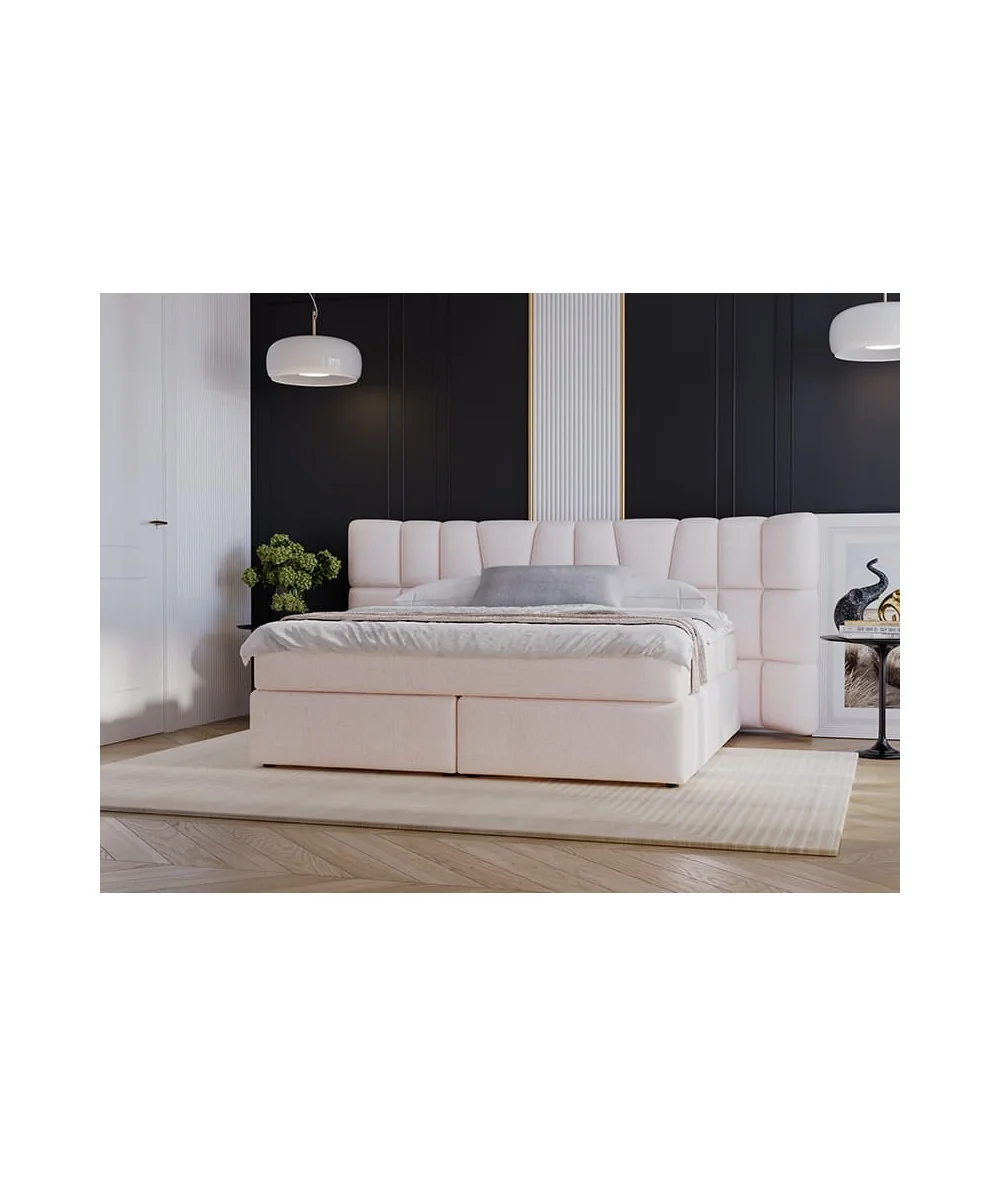 Bed Bogotta Box spring fabric of your choice with mattress 160-180x200
