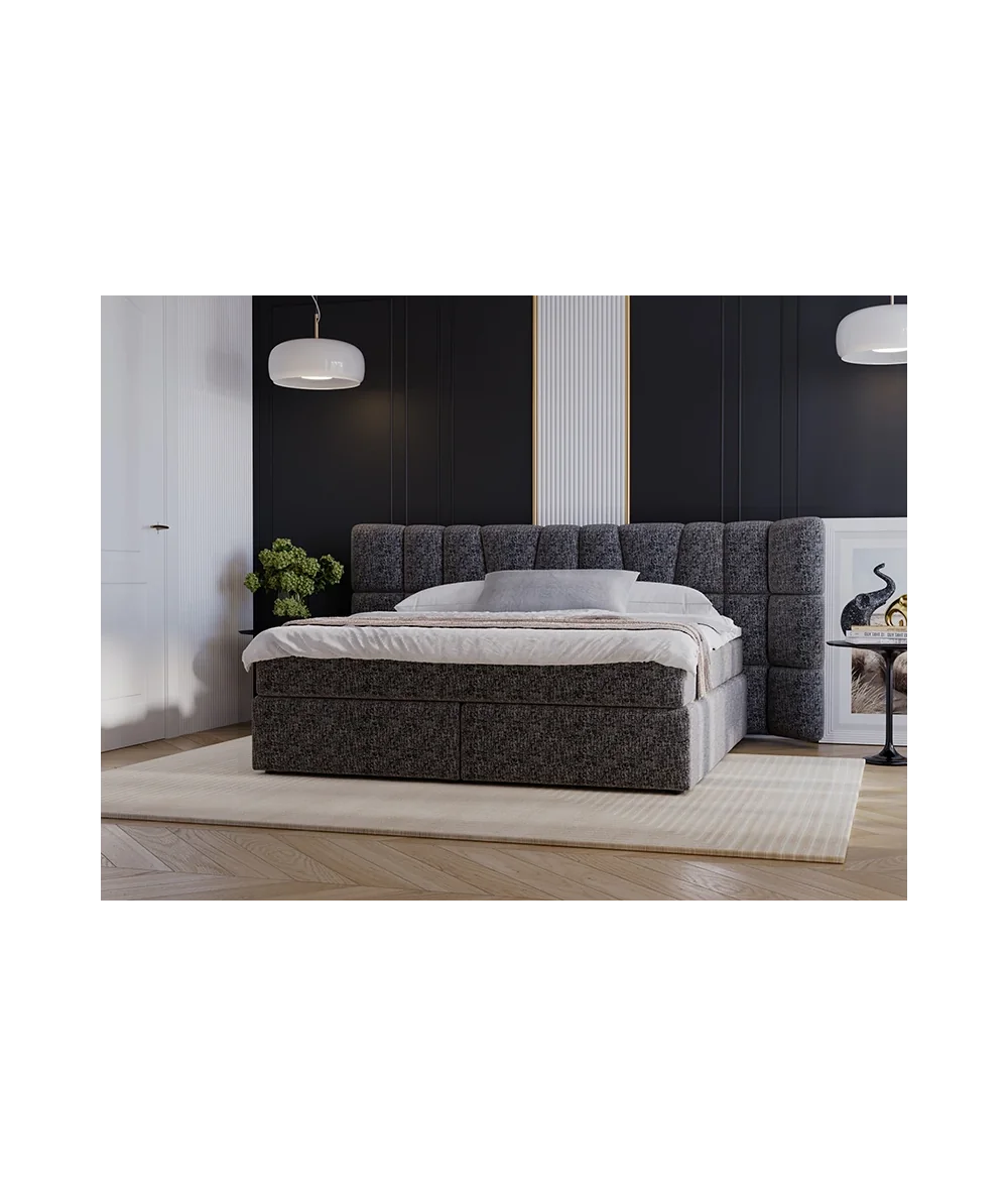 Bed Bogotta Box spring fabric of your choice with mattress 160-180x200
