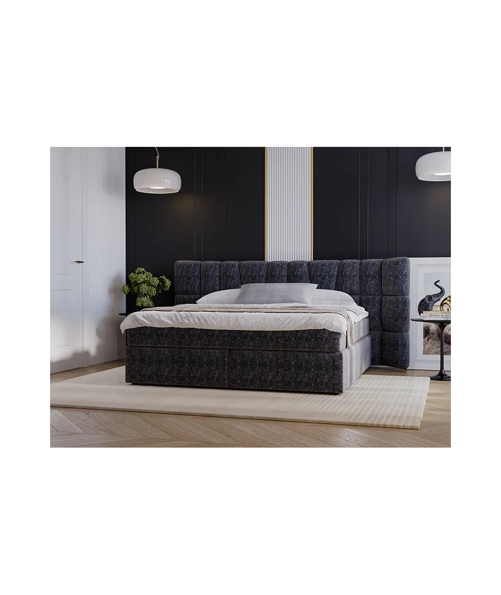 Bed Bogotta Box spring fabric of your choice with mattress 160-180x200