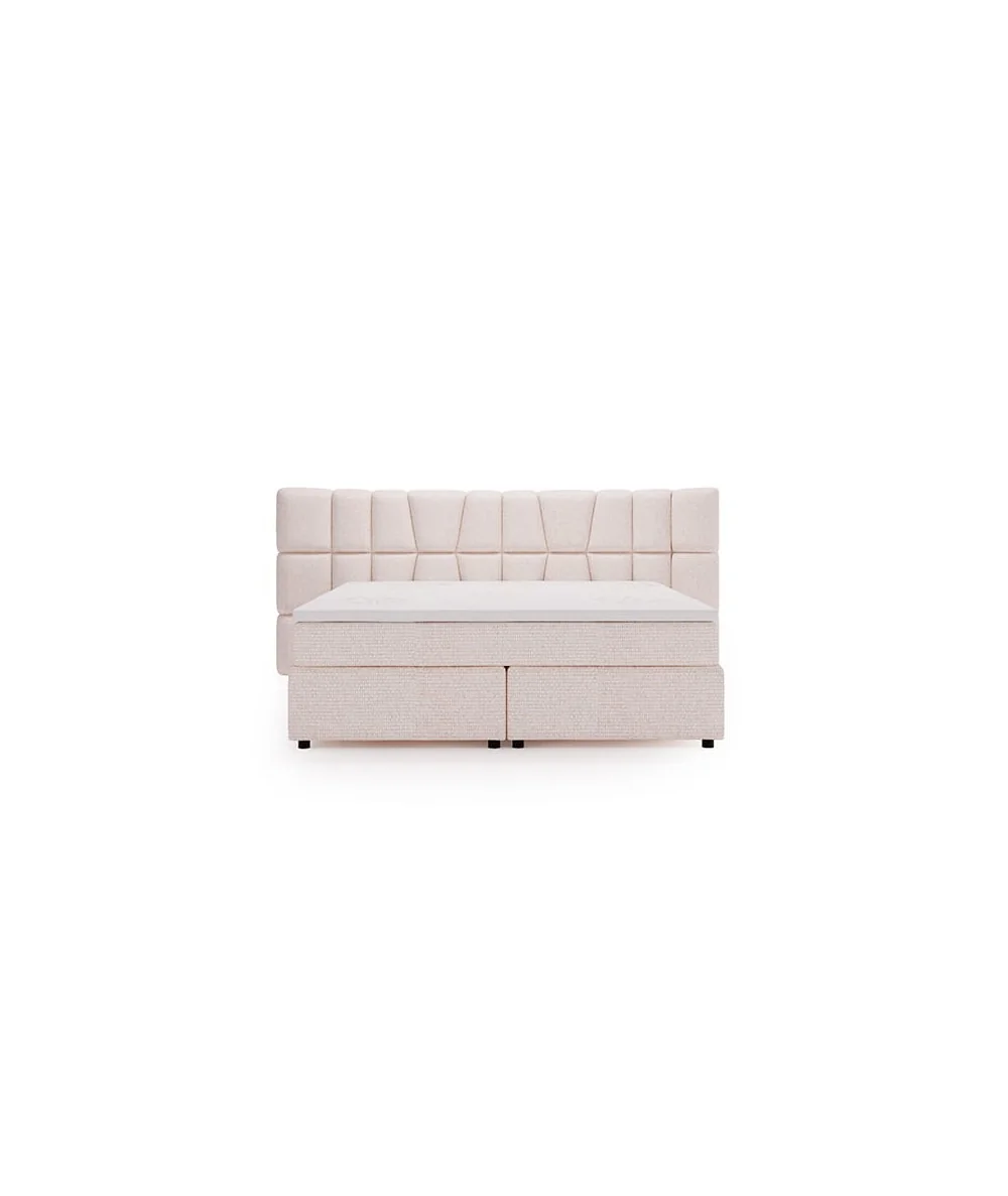 Κρεβάτι Bogotta Box Spring ύφασμα επιλογής σας με στρώμα 160-180x200cm