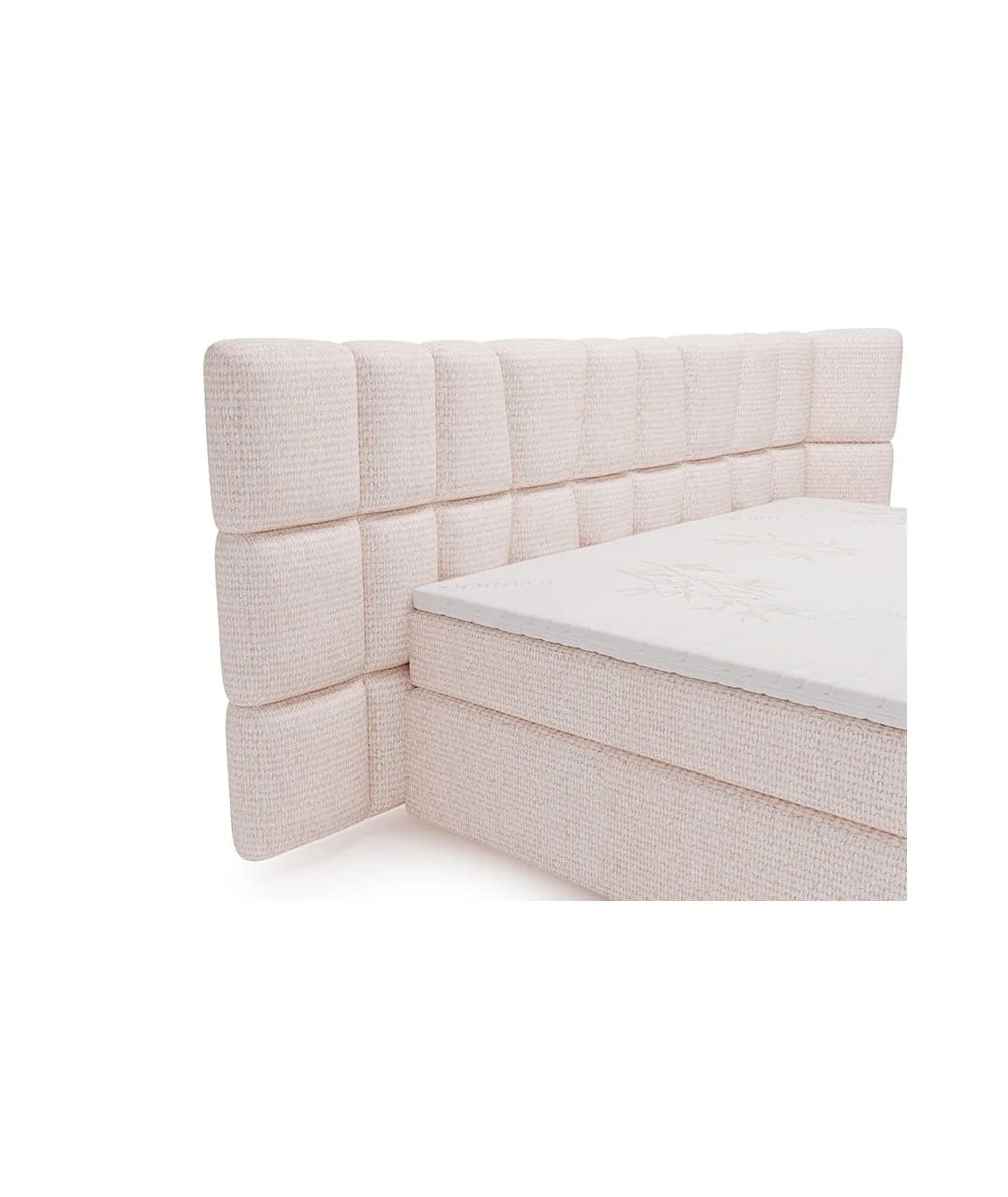 Bed Bogotta Box spring fabric of your choice with mattress 160-180x200