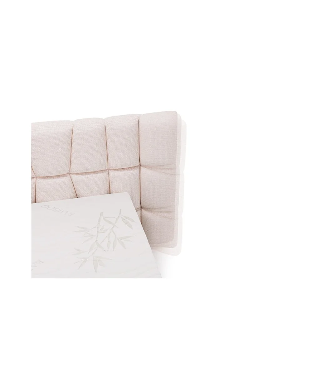 Κρεβάτι Bogotta Box Spring ύφασμα επιλογής σας με στρώμα 160-180x200cm