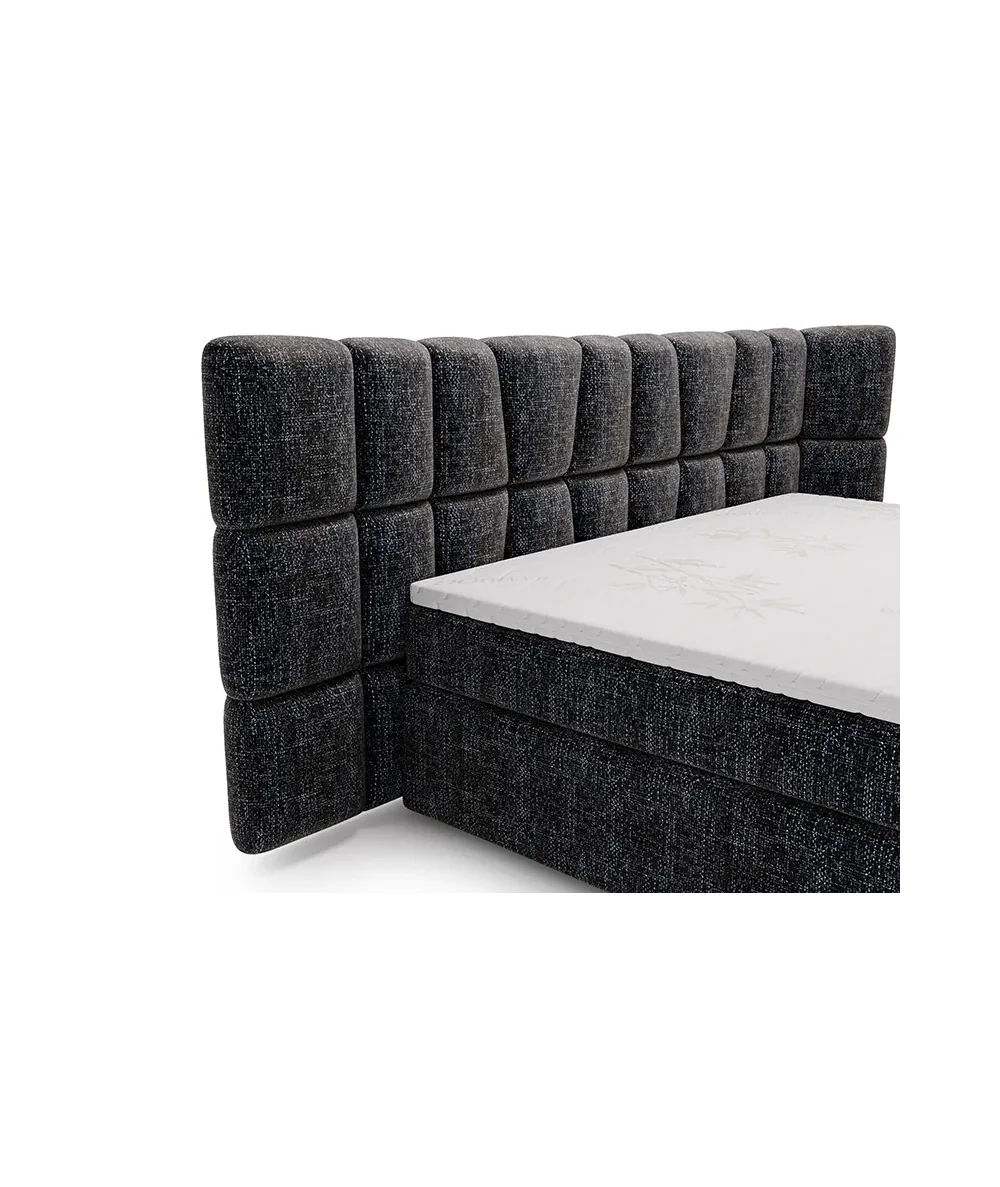 Κρεβάτι Bogotta Box Spring ύφασμα επιλογής σας με στρώμα 160-180x200cm