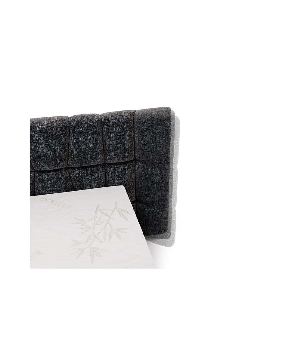Κρεβάτι Bogotta Box Spring ύφασμα επιλογής σας με στρώμα 160-180x200cm