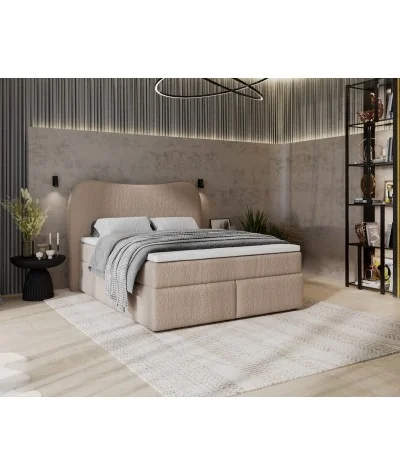 Κρεβάτι Isla Box Spring με ύφασμα επιλογής σας με στρώμα 160-180x200cm