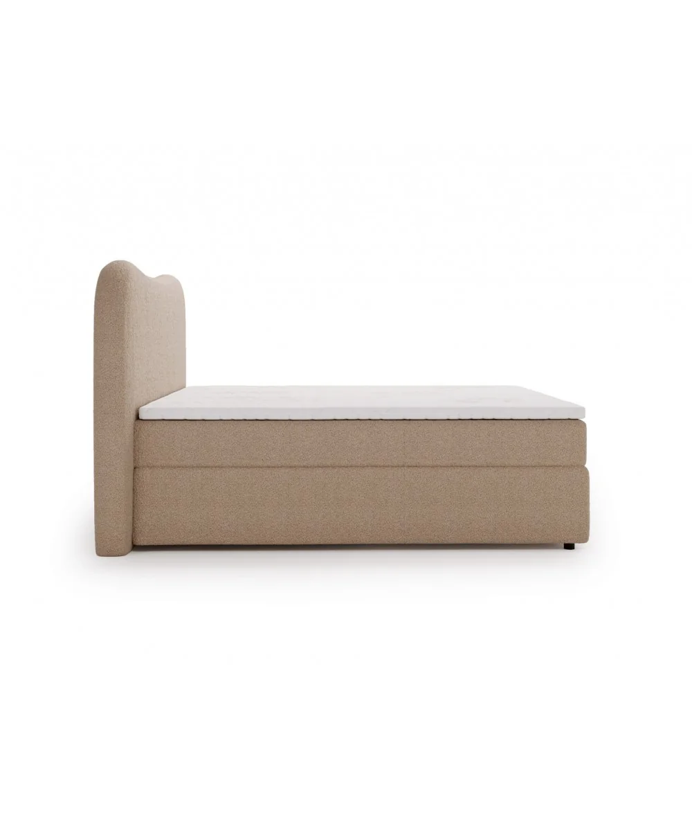 Bed Isla Box spring fabric of your choice with matress 160-180x200cm
