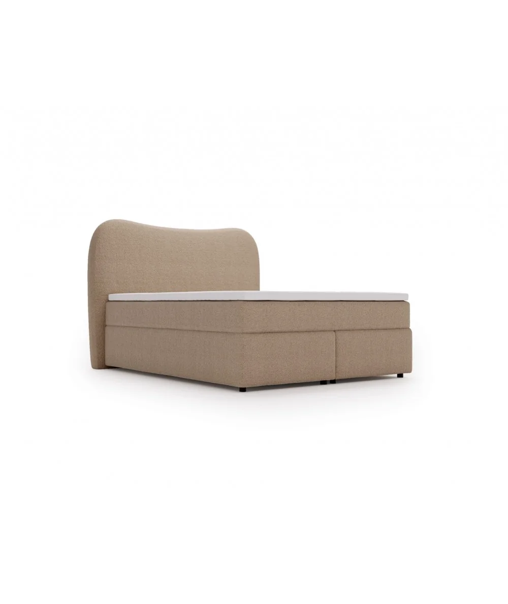 Bed Isla Box spring fabric of your choice with matress 160-180x200cm