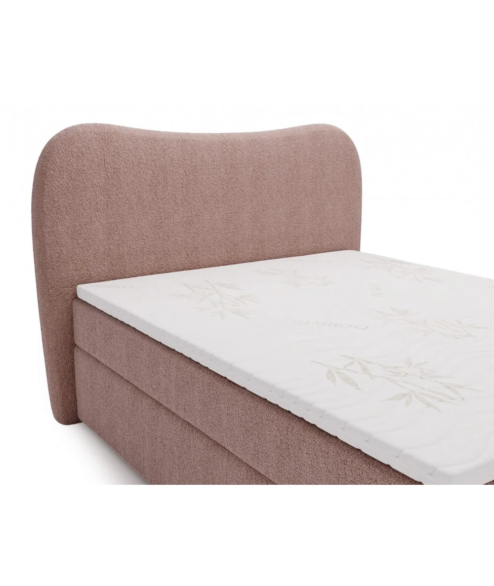 Bed Isla Box spring fabric of your choice with matress 160-180x200cm