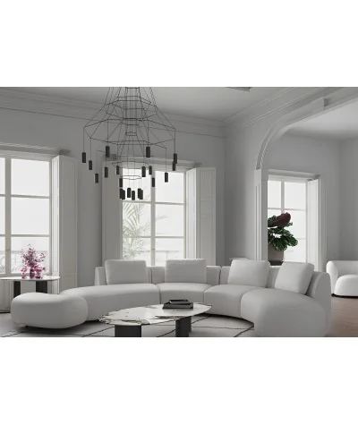 Sofa Domani Semi Circle By Enrique Marti 390 - 480 x 190cm