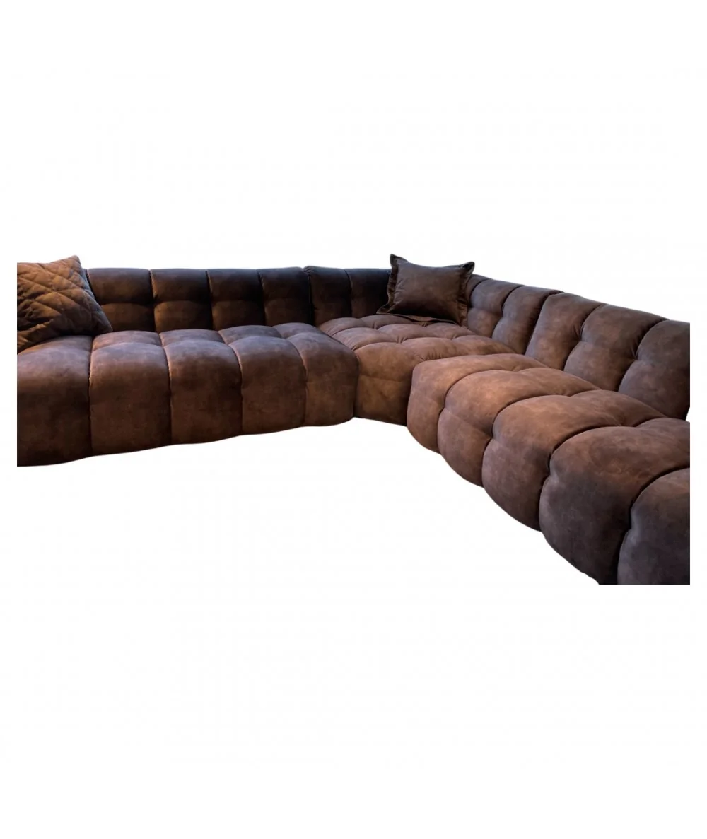 Corner sofa modular Michellin by Arik with 2 arms 322 x 322cm