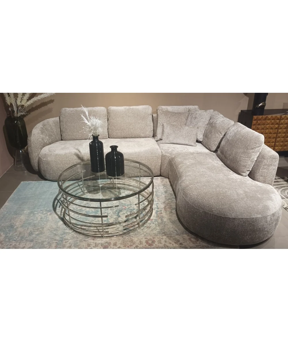 Corner sofa Domani open arm by Enrique Marti 256-292-328 x 256cm