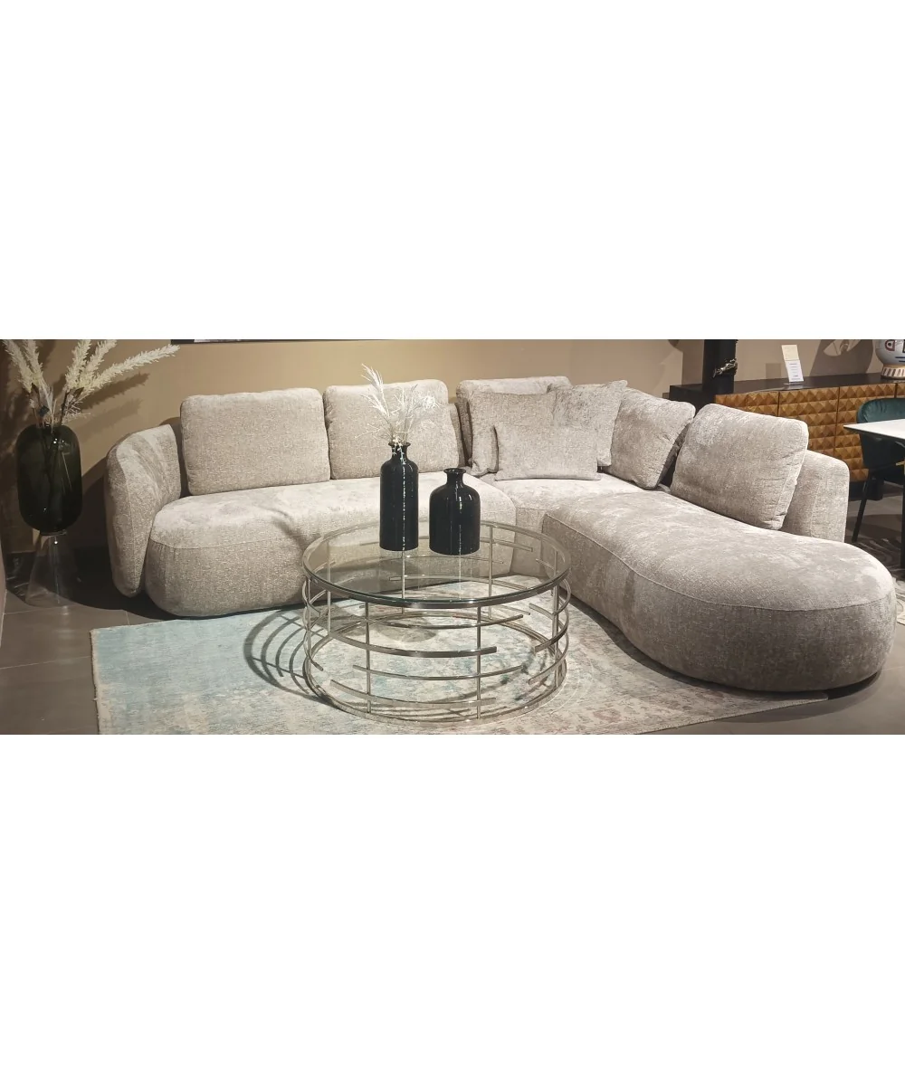 Corner sofa Domani open arm by Enrique Marti 256-292-328 x 256cm