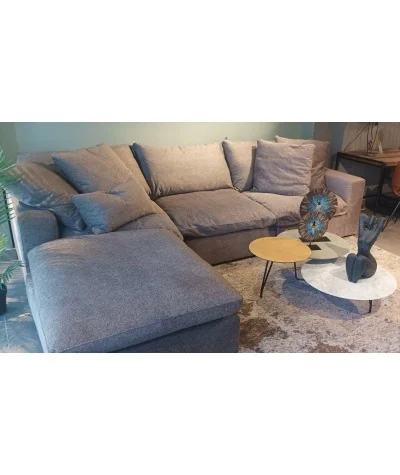 Corner sofa modular Lazy with goose down 270 - 320 - 350 x 210cm